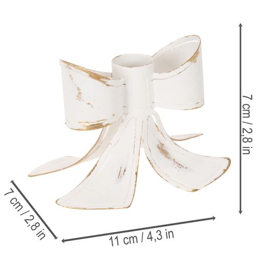 Portavelas vintage con forma de lazo, 12 cm. | Floristik24.es