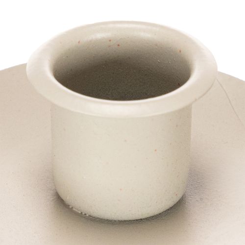 Portavelas con base de madera de abedul y anillo de metal, 20 cm | Floristik24.es