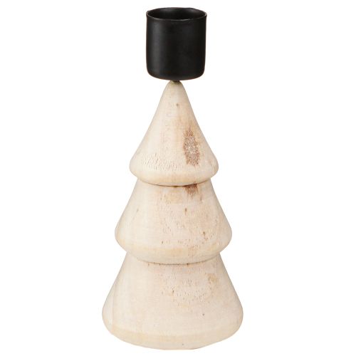 Artículo Candelabro árbol de Navidad decoración madera natural H13cm 4 piezas