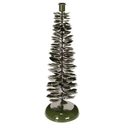 Candelabro con diseño de árbol de Navidad, metal verde, 45 cm comprar | Floristik24.es
