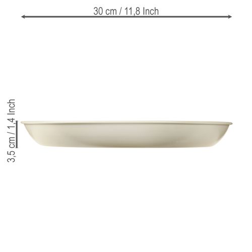 Artículo Portavelas cónico para 4 velas, cuenco para velas, metal gris, Ø30cm