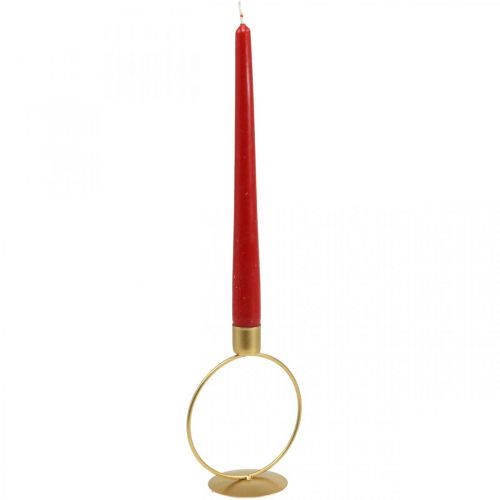 Floristik24 Candelabro candelabro dorado anilla metal Ø10.5cm