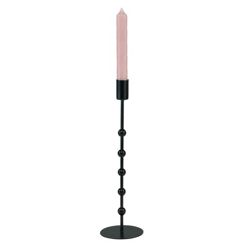 Artículo Portavelas Stick candelabro de metal negro Al. 30 cm