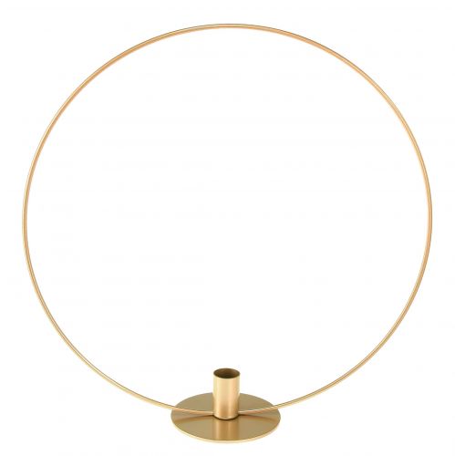 Artículo Aro decorativo aro de metal portavelas champagne Ø35cm