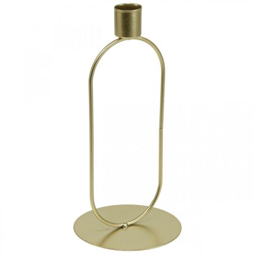 Floristik24 Candelabro Candelabro ovalado Oro Ø10cm H21cm