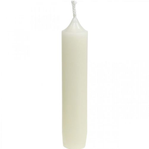 Floristik24 Velas de varilla Velas cortas crema para arreglos Ø22/110mm 6uds