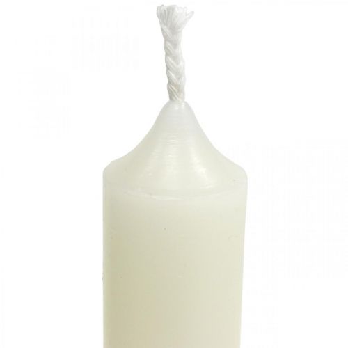 Artículo Velas de varilla Velas cortas crema para arreglos Ø22/110mm 6uds