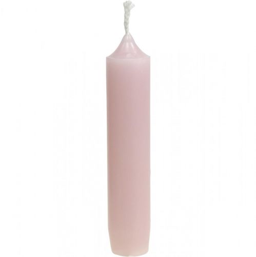 Floristik24 Velas rosa velas palo corto Ø22/110mm 6uds