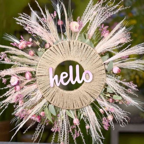 Floristik24 Statice, lavanda marina, flor seca, ramo de flores silvestres rosa L52cm 23g