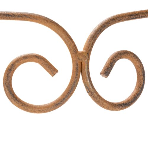 Artículo Enrejado, ayuda para trepar, elemento decorativo curvo para macizos de flores y macetas, 75 cm