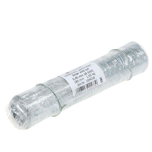 Artículo Alambre de pines, alambre de plata galvanizado Ø0.4mm L180mm 1kg