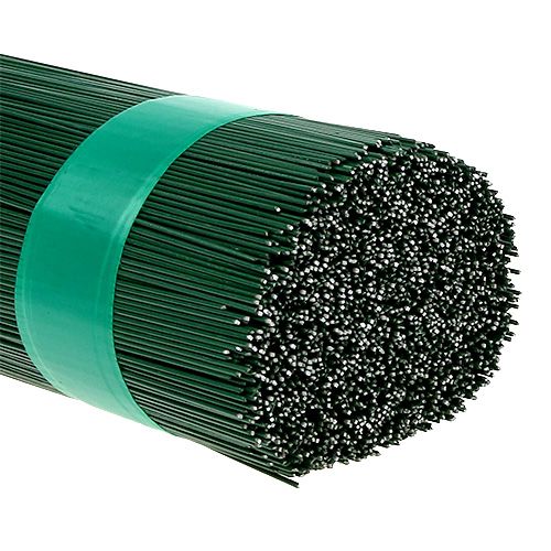 Floristik24 Cable enchufable pintado de verde 0,7/280 mm 2,5 kg