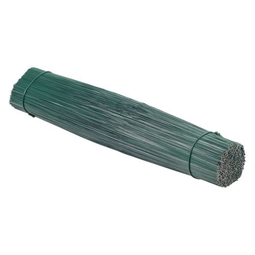 Floristik24 Cable enchufable alambre de floristería verde Ø0,4mm 200mm 1kg