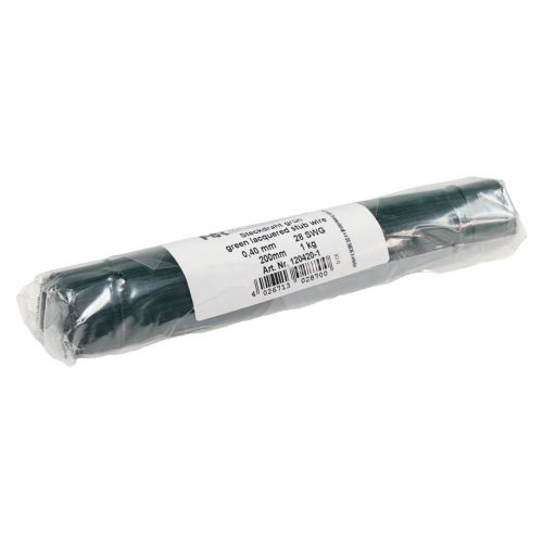 Artículo Cable enchufable alambre de floristería verde Ø0,4mm 200mm 1kg