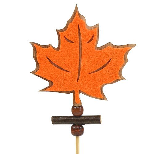 Artículo Pin hoja de arce clasificada decoración de otoño 8cm L35cm 12pcs