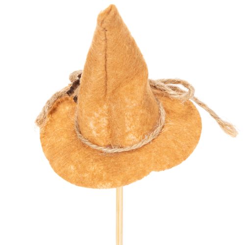 Adornos decorativos de fieltro con forma de sombrero de bruja para decoración de mesa otoñal, 28 cm, 12 unidades. | Floristik24.es