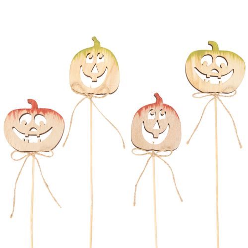 Calabaza decorativa con cara para Halloween, 31 cm, 12 unidades