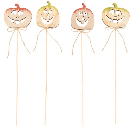 Calabaza decorativa con cara para Halloween, 31 cm, 12 unidades | Floristik24.es