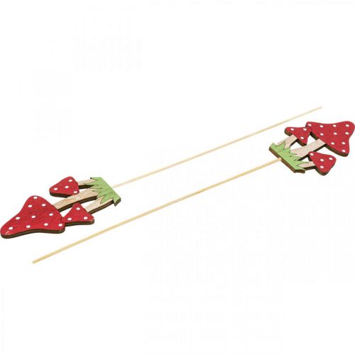 Floristik24 Tapón de flores agárico de mosca decoración seta decoración de otoño 10cm 18 piezas