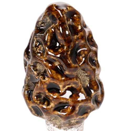 Estaca decorativa artificial con forma de seta morilla para macetas y mesa, 13 cm, 2 unidades. | Floristik24.es