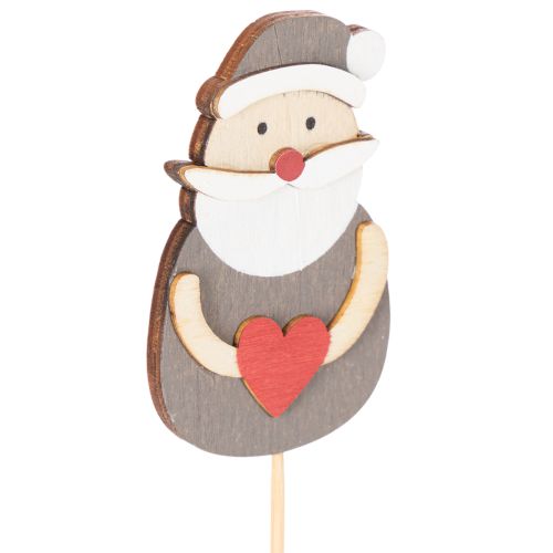 Estacas decorativas de Papá Noel para arreglos florales y plantas en maceta, 31 cm, 12 unidades | Floristik24.es