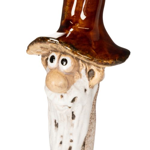 Figura decorativa de gnomo de jardín para macetas, 16 cm, 2 unidades | Floristik24.es