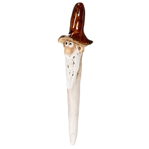 Figura decorativa de gnomo de jardín para macetas, 16 cm, 2 unidades | Floristik24.es