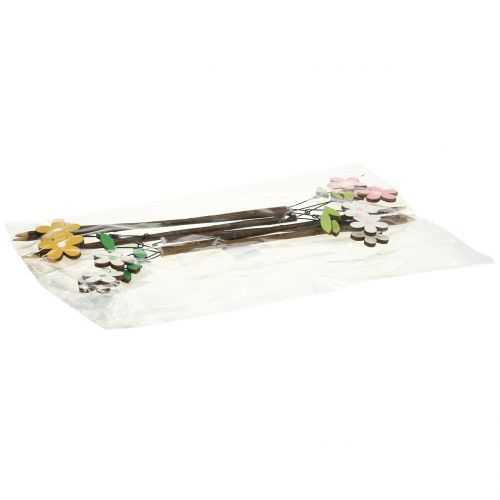 Artículo Tapón decorativo flor de madera Al.44cm 6 piezas