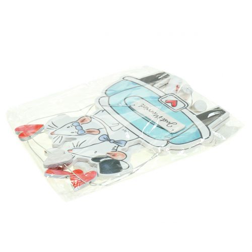 Floristik24 Colgante Deco "Just Married" 30cm x 17cm 2pcs
