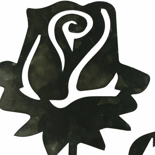 Artículo Tapón de metal rosa gris plateado, metal blanqueado 20 cm × 11,5 cm 8 piezas