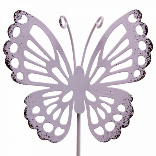 Artículo Estaca de jardín mariposa metal tricolor L25cm 6pcs