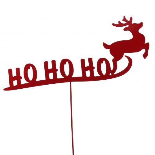 Floristik24 Enchufe con motivo navideño rojo 30cm