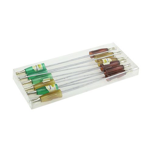 Artículo Tapón para botellas de champán marrón, verde, amarillo 7,5 cm L28,5 cm 10 piezas