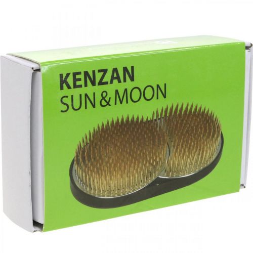 Artículo Erizo Kenzan Sol Luna Ikebana 110×65mm