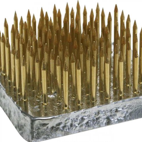 Artículo Erizo enchufable Kenzan erizo flor cuadrado latón 40×40mm
