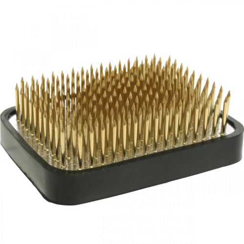 Artículo Erizo Kenzan Rectangular Plata Latón 70×50mm