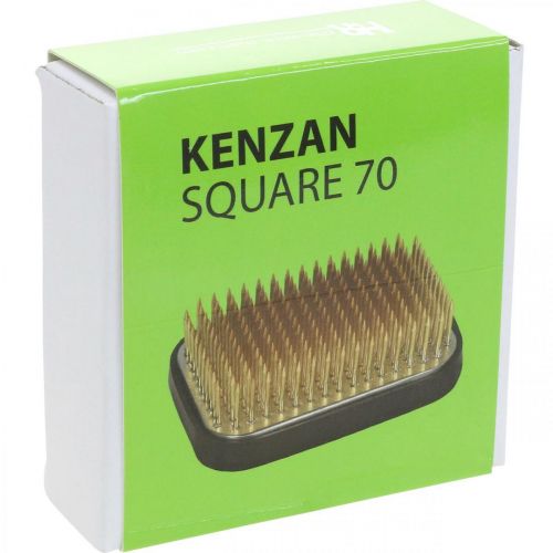 Artículo Erizo Kenzan Rectangular Plata Latón 70×50mm