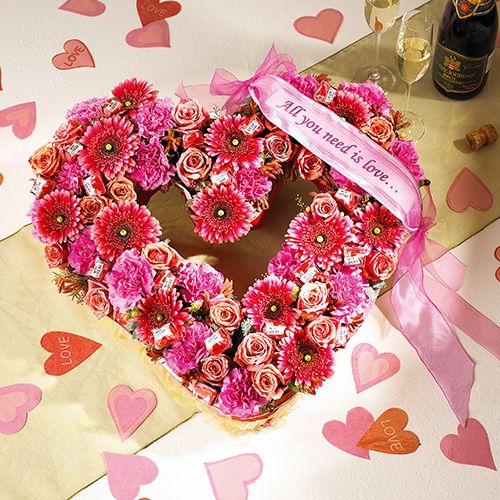 Artículo Material enchufable corazón abierto 22cm 4 piezas