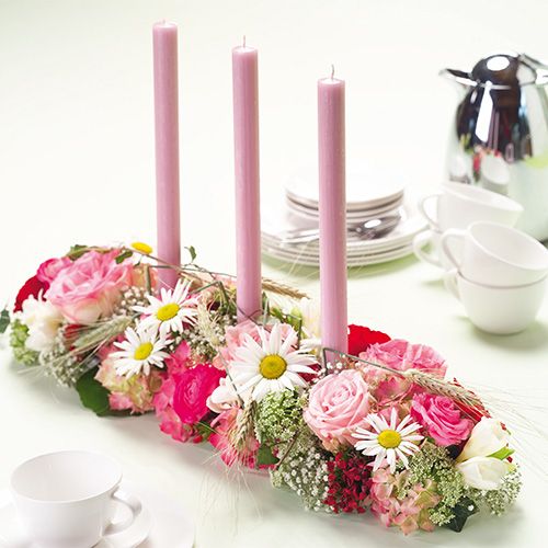 Artículo Decoración floral de espuma super con tiras adhesivas 2 piezas