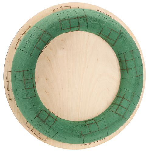 Corona de espuma floral tabla de madera espuma floral húmeda 38cm 2 piezas