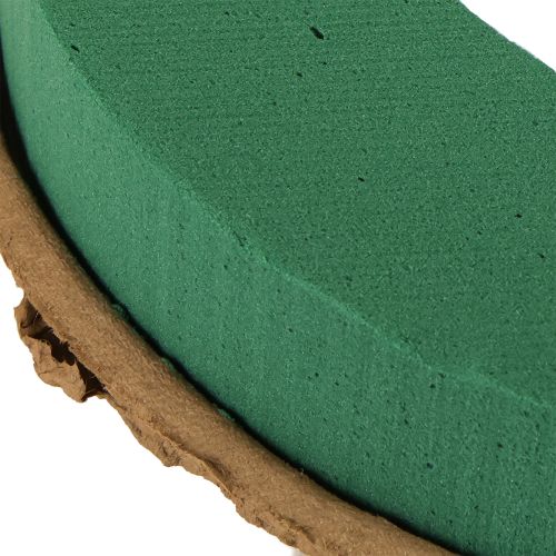 Artículo Corona de espuma floral espuma floral húmeda sobre cartón Ø30cm 2 uds