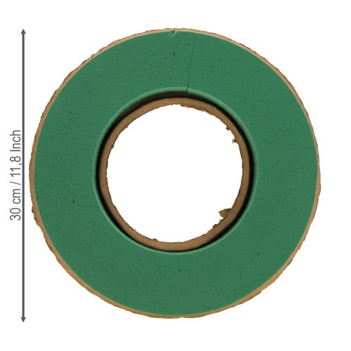 Artículo Corona de espuma floral espuma floral húmeda sobre cartón Ø30cm 2 uds