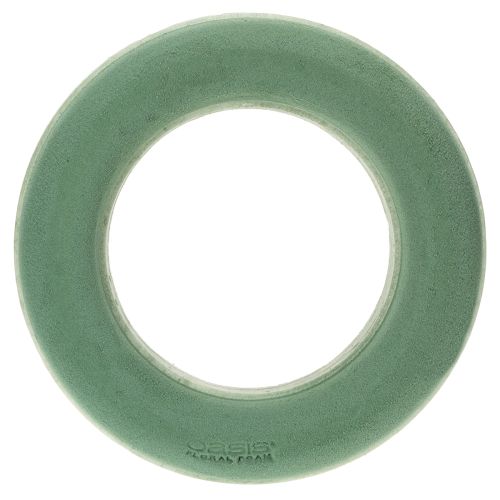 Artículo Anillo de espuma floral verde Ø25cm 4 piezas arreglo de corona