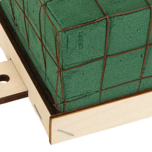 Artículo Ladrillo de espuma floral Florette Eco con madera 10×10cm