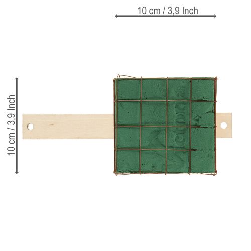 Artículo Ladrillo de espuma floral Florette Eco con madera 10×10cm