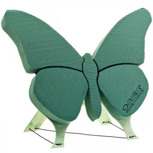 Floristik24 Figura floral de foam mariposa con peana 56cm x 40cm