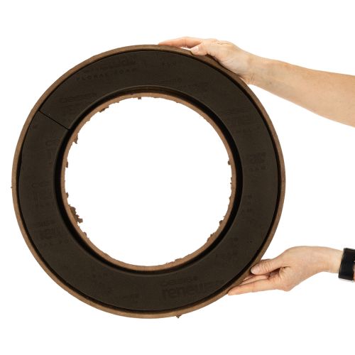 Anillo de espuma floral OASIS® Renewal® Floral Foam Biolit® 45cm 2 unidades | Floristik24.es