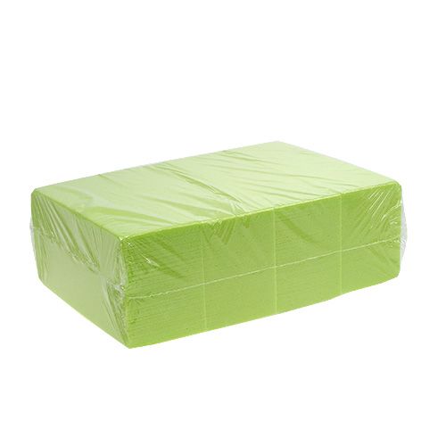 Floristik24 Ladrillos de espuma floral arcoíris verde lima 4 piezas