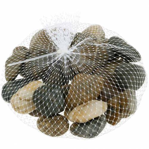 Floristik24 River Pebbles Natural Claro y Oscuro 3-6cm 1kg