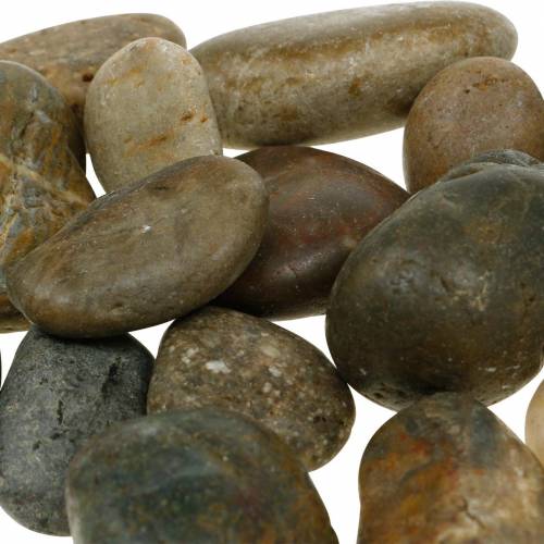 Floristik24 River Pebbles Natural Claro y Oscuro 3-6cm 1kg